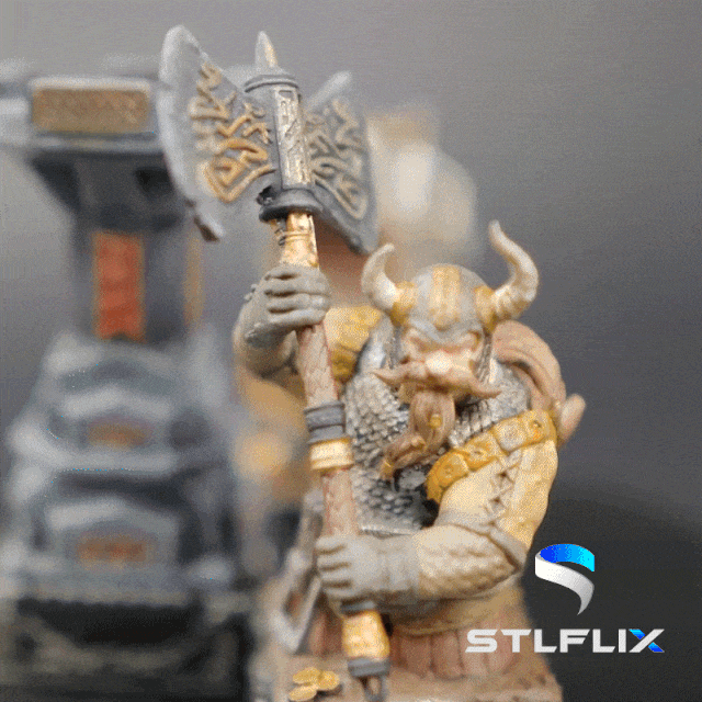Dwarven chess knight, ultra-fine detail, resin, triple washed, UV cured, ready for painting.