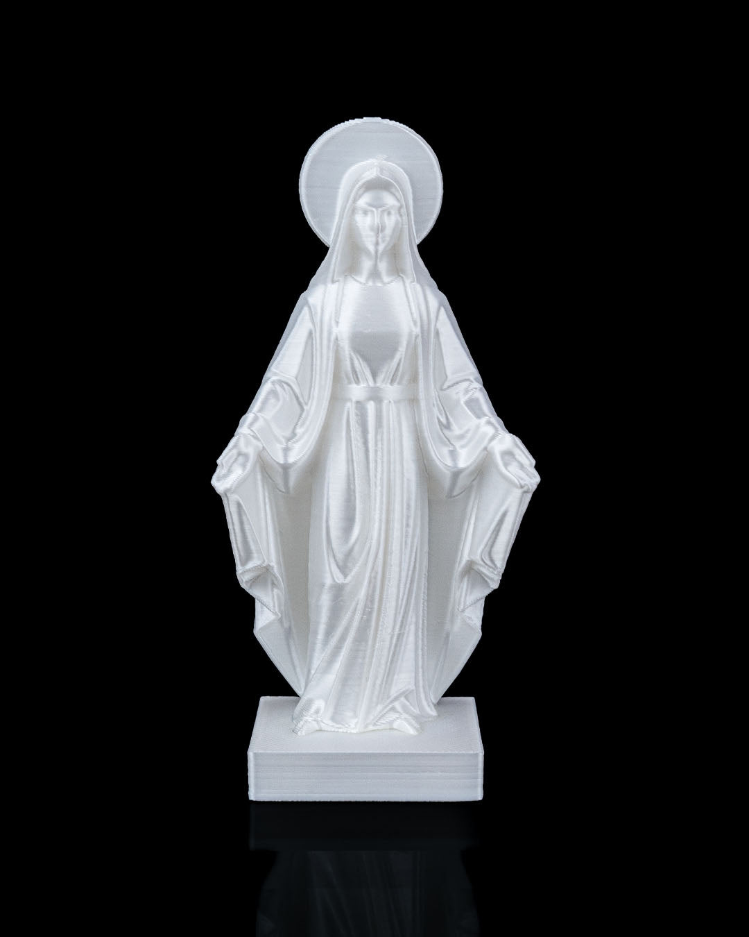 3D Printed Holy Mary Statue – Available in 4" and 8" Sizes, Spiritual Decor ✨🙏
