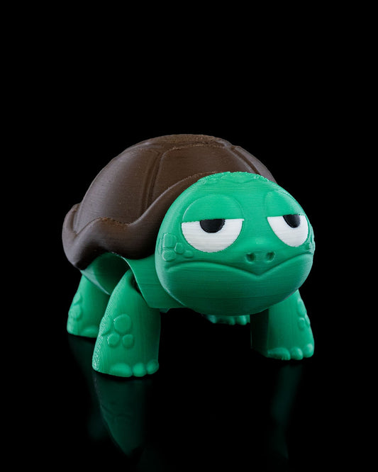 (Not) Surprised Articulated Turtle – 3D Printed Fidget & Desk Buddy
