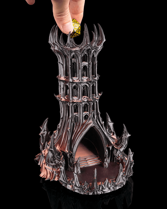 Obsidian Citadel Dice Tower - Premium 3D Printed Dice Towers – Custom Tabletop Gaming Accessories