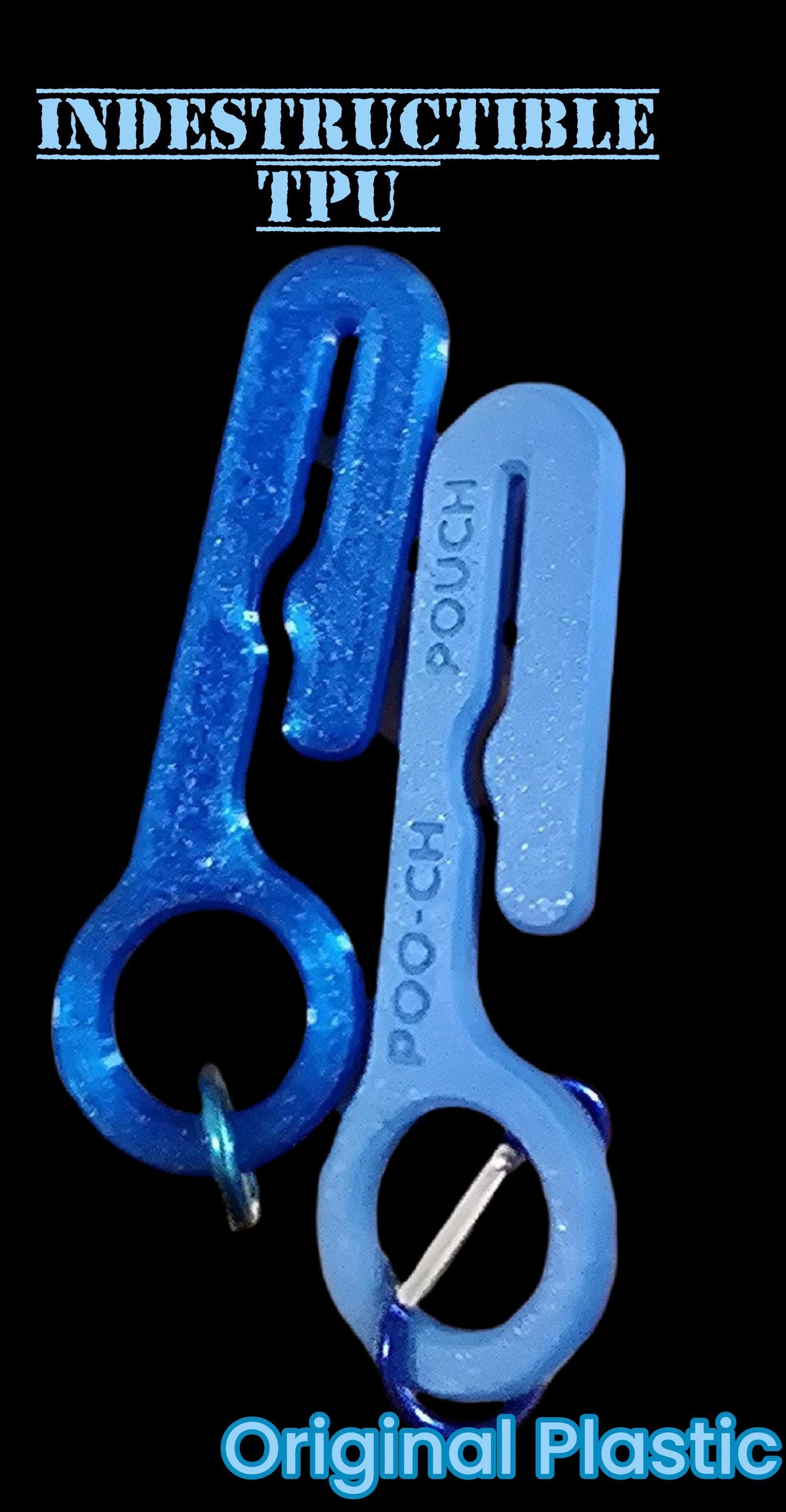 Hands-Free Poop Bag Clip with Carabiner – Convenient & Practical for Dog Walks.