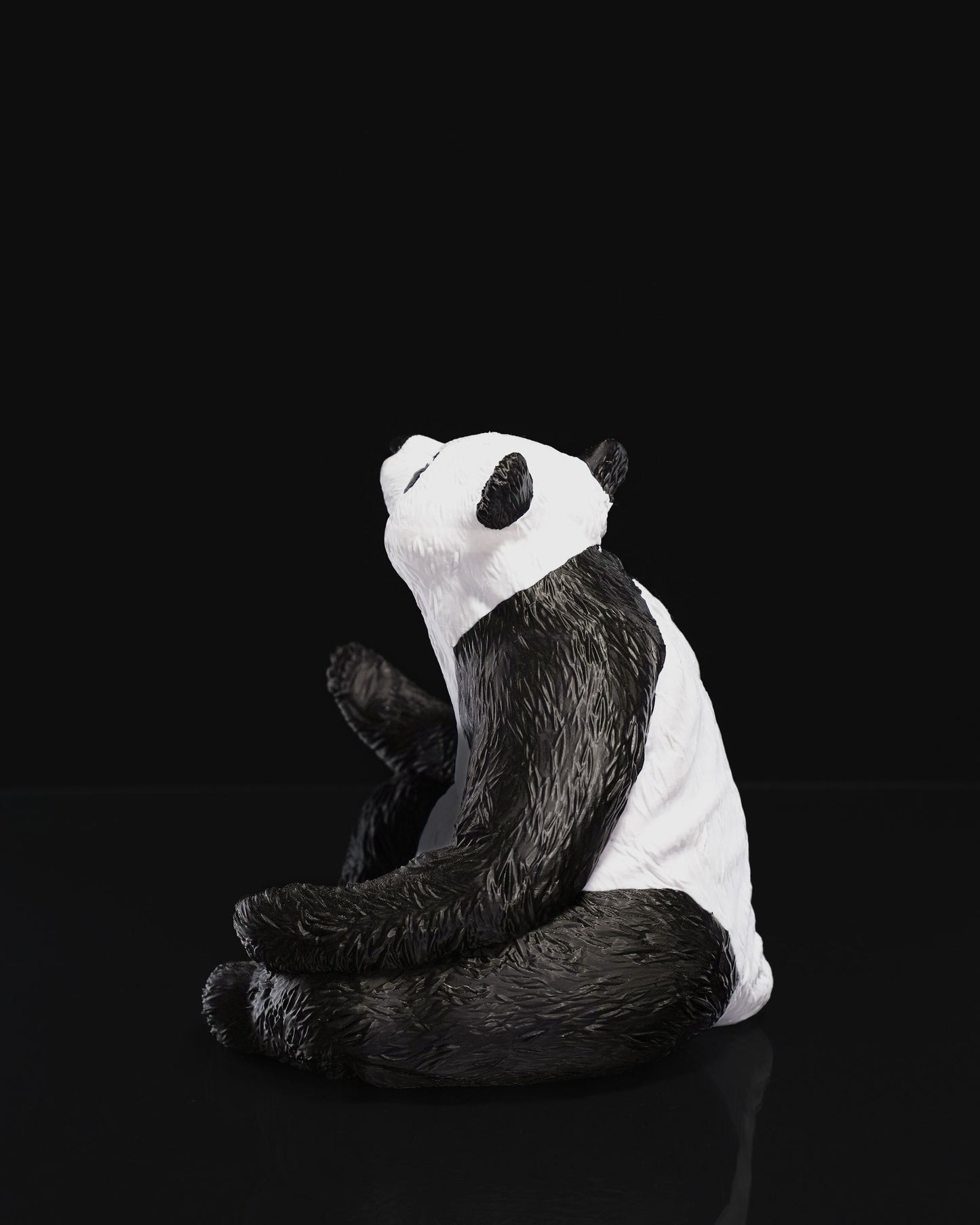 3D Printed Zen Panda Wine Bottle Holder – Tranquil Animal Decor & Unique Gift