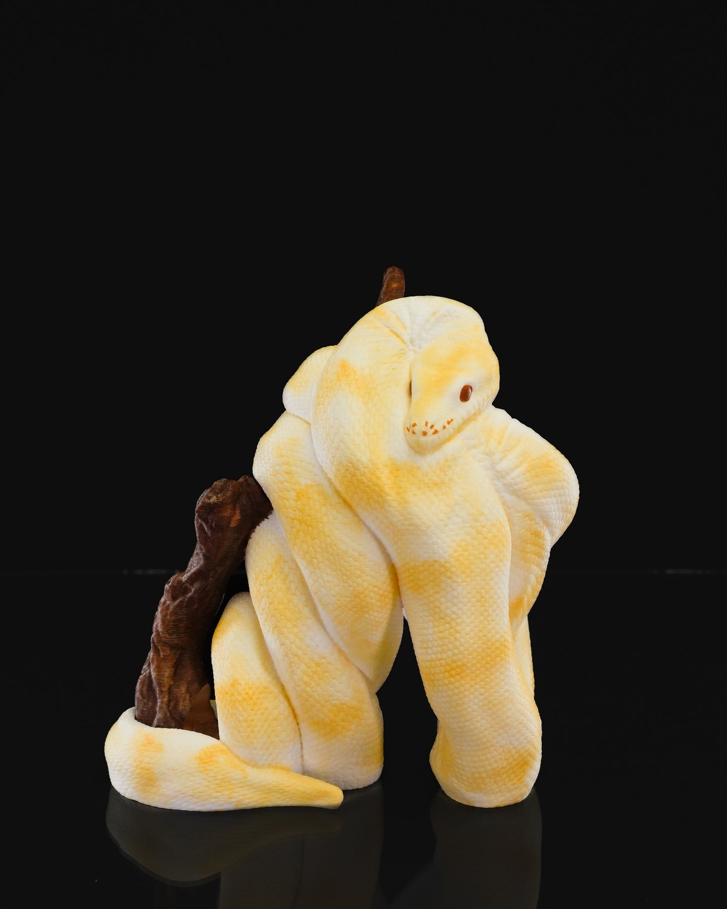 3D Printed Ball Python Wine Bottle Holder – Unique Snake Decor & Gift