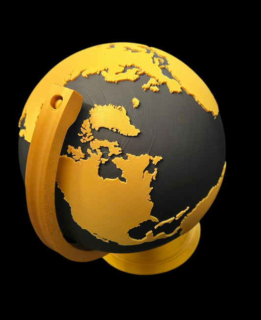 3D Printed Earth Globe – Educational Decor, Gifts & Collectibles | Proudly Made Locally In Ottawa