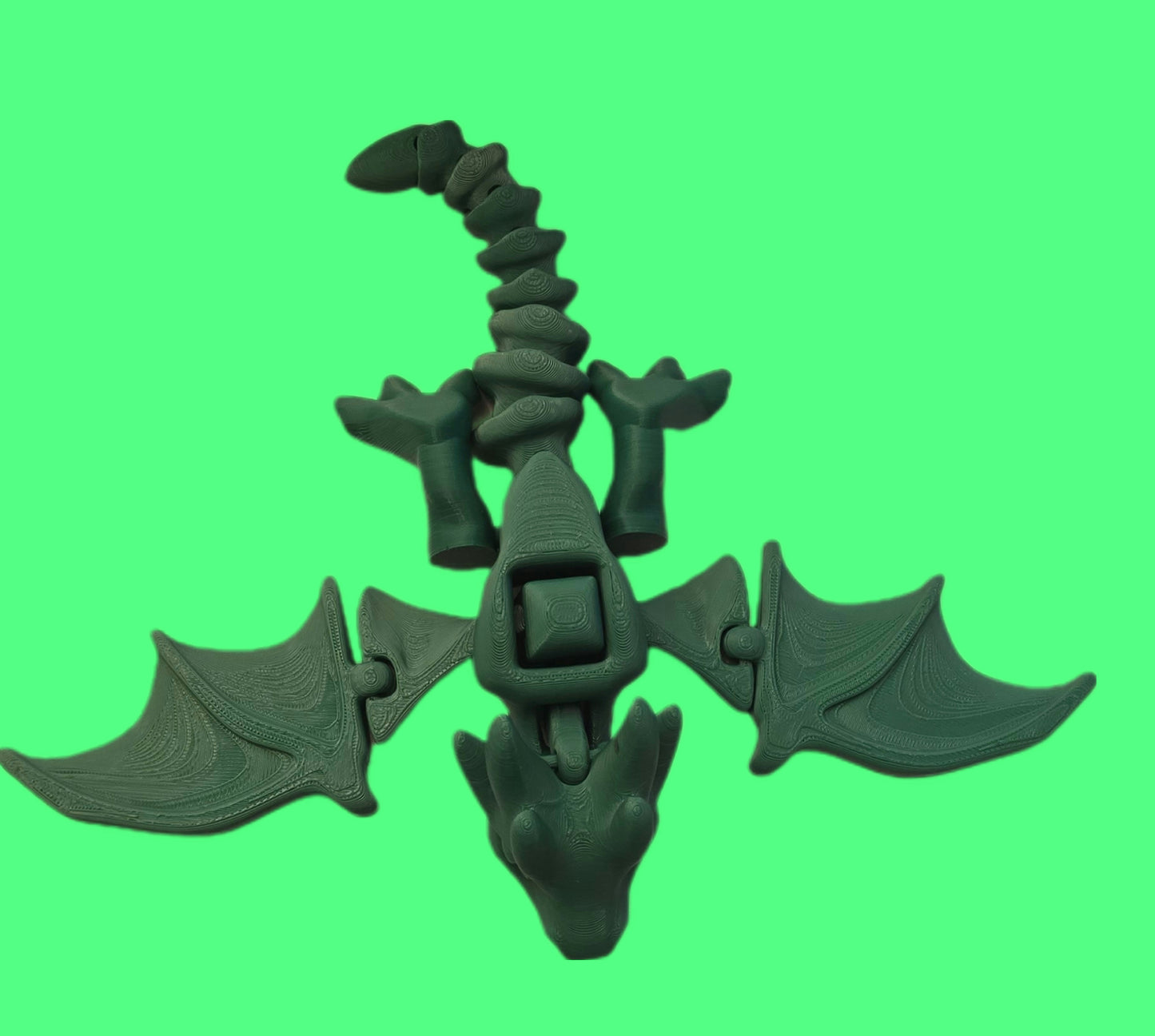 3D Printed Winged Dragon Figurines – Articulated Fantasy Collectibles