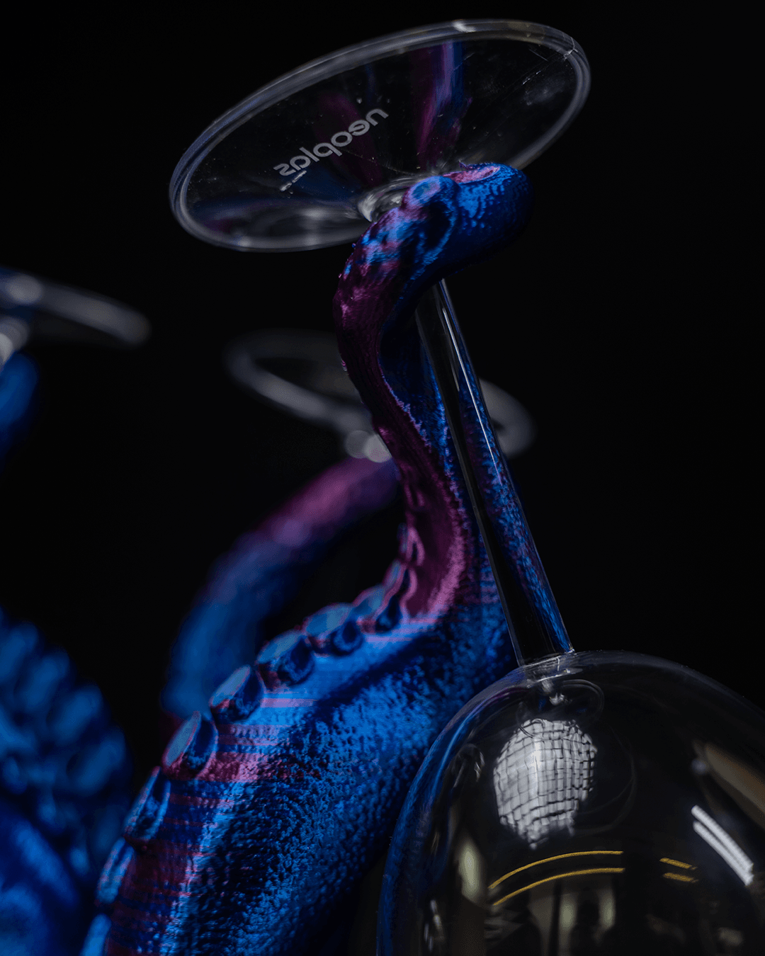 3D Printed Octopus Tentacle Wine Glass Holder – Nautical Table Decor & Unique Gift