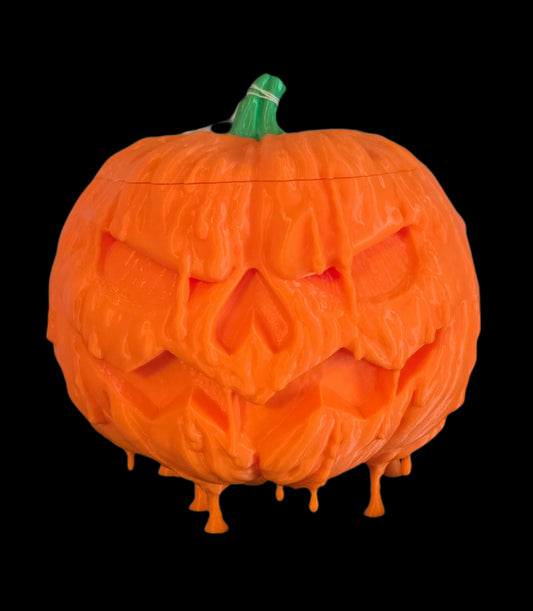 3D Printed Pumpkin Candy Bowl with Magnetic Lid – Fall & Halloween Snack Holder