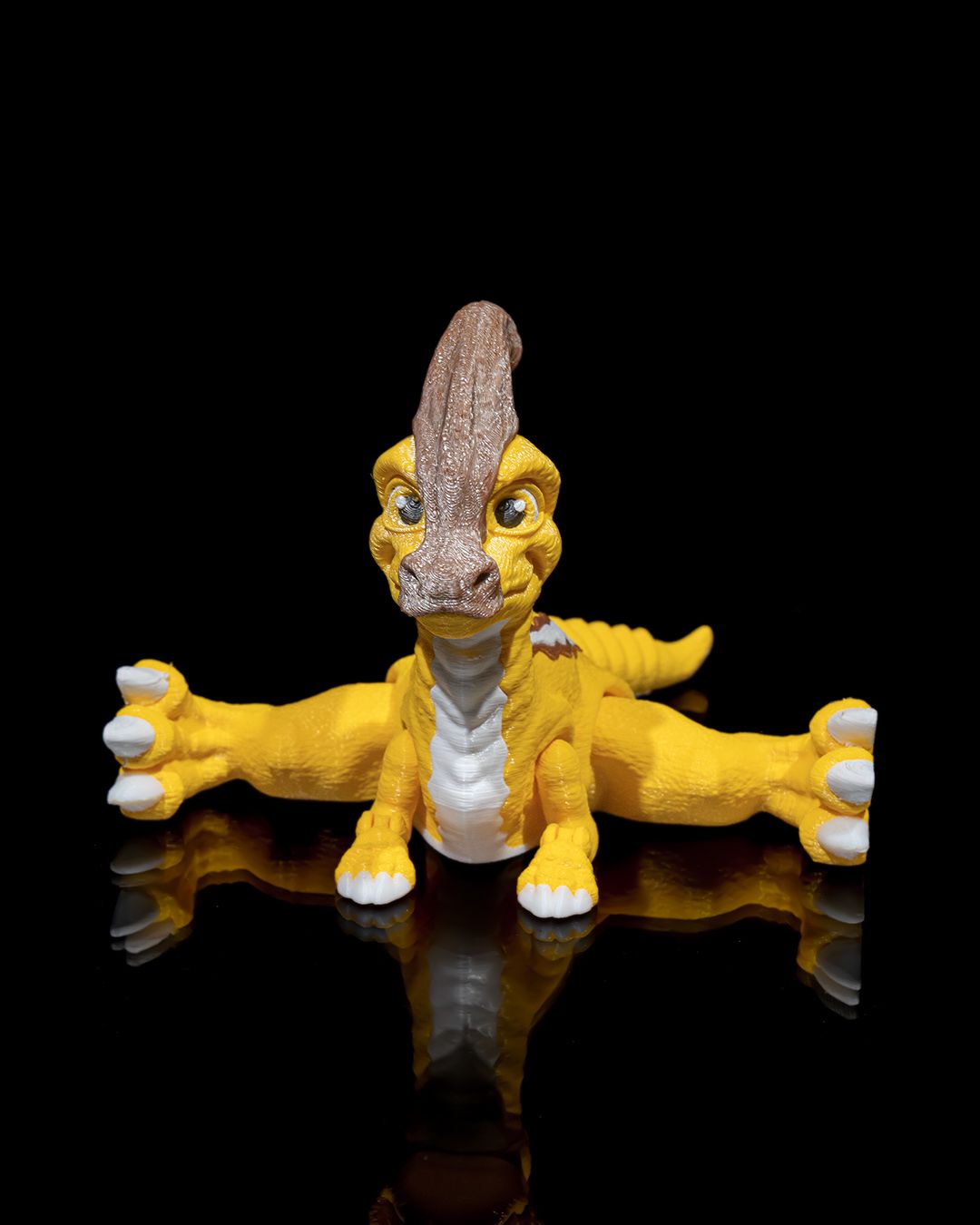 3D Printed Parasaurolophus – Articulated Dinosaur Figurine