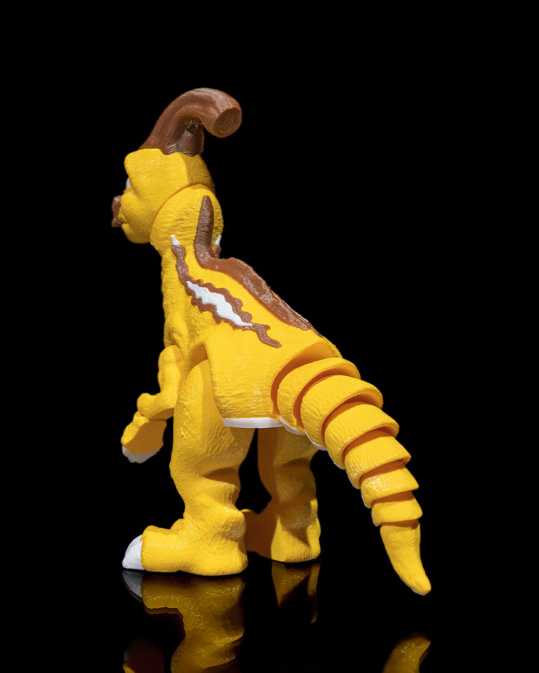 3D Printed Parasaurolophus – Articulated Dinosaur Figurine