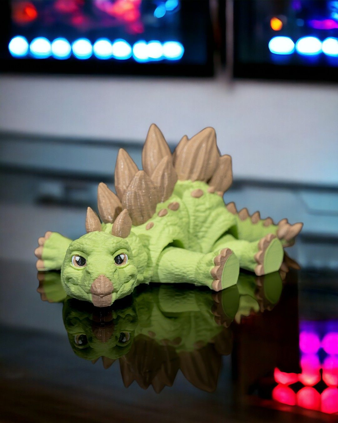 3D Printed Stegosaurus – Articulated Dinosaur Figurine
