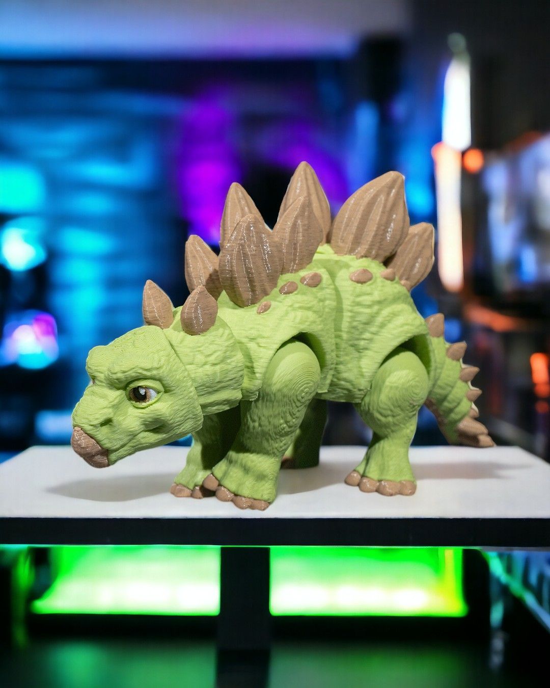 3D Printed Stegosaurus – Articulated Dinosaur Figurine
