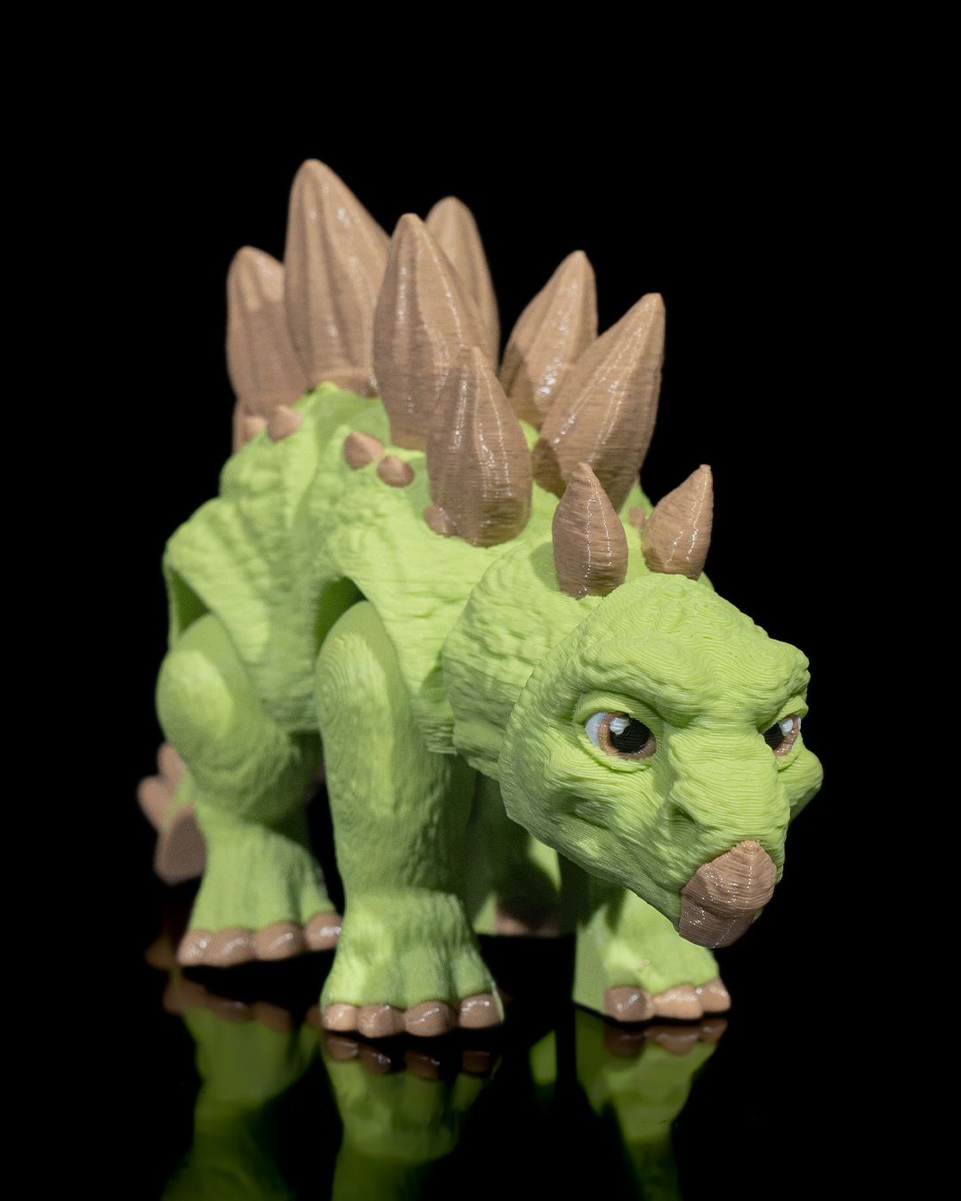 3D Printed Stegosaurus – Articulated Dinosaur Figurine
