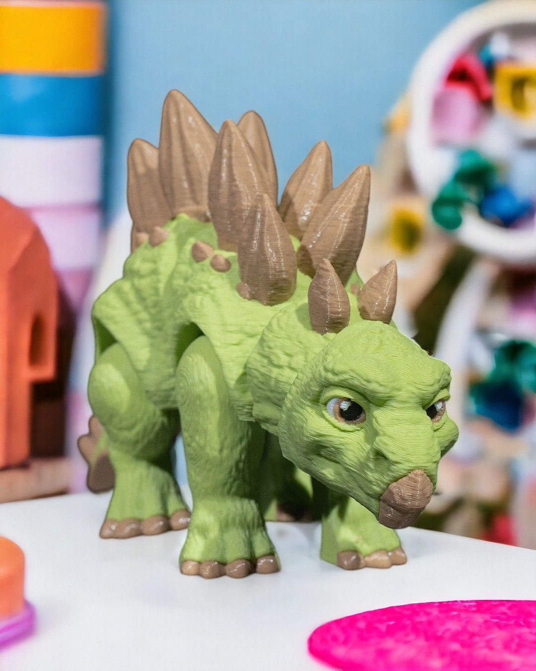 3D Printed Stegosaurus – Articulated Dinosaur Figurine