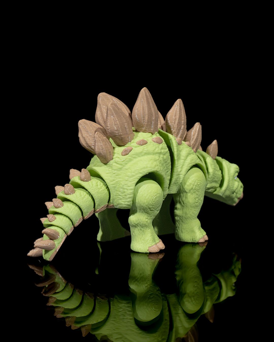 3D Printed Stegosaurus – Articulated Dinosaur Figurine