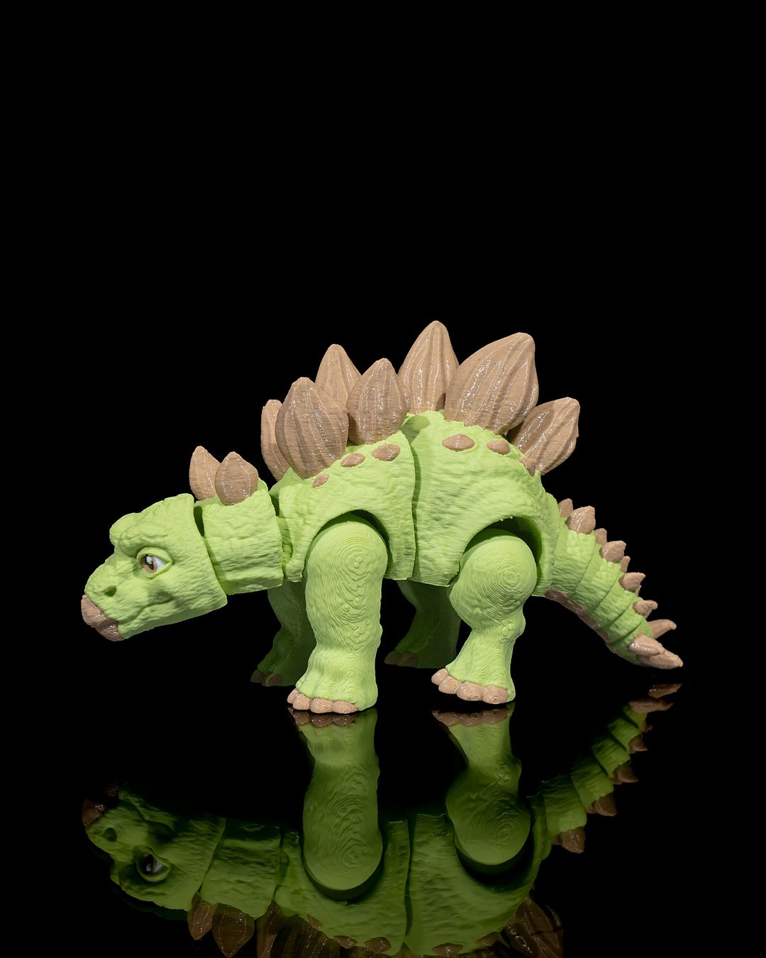 3D Printed Stegosaurus – Articulated Dinosaur Figurine