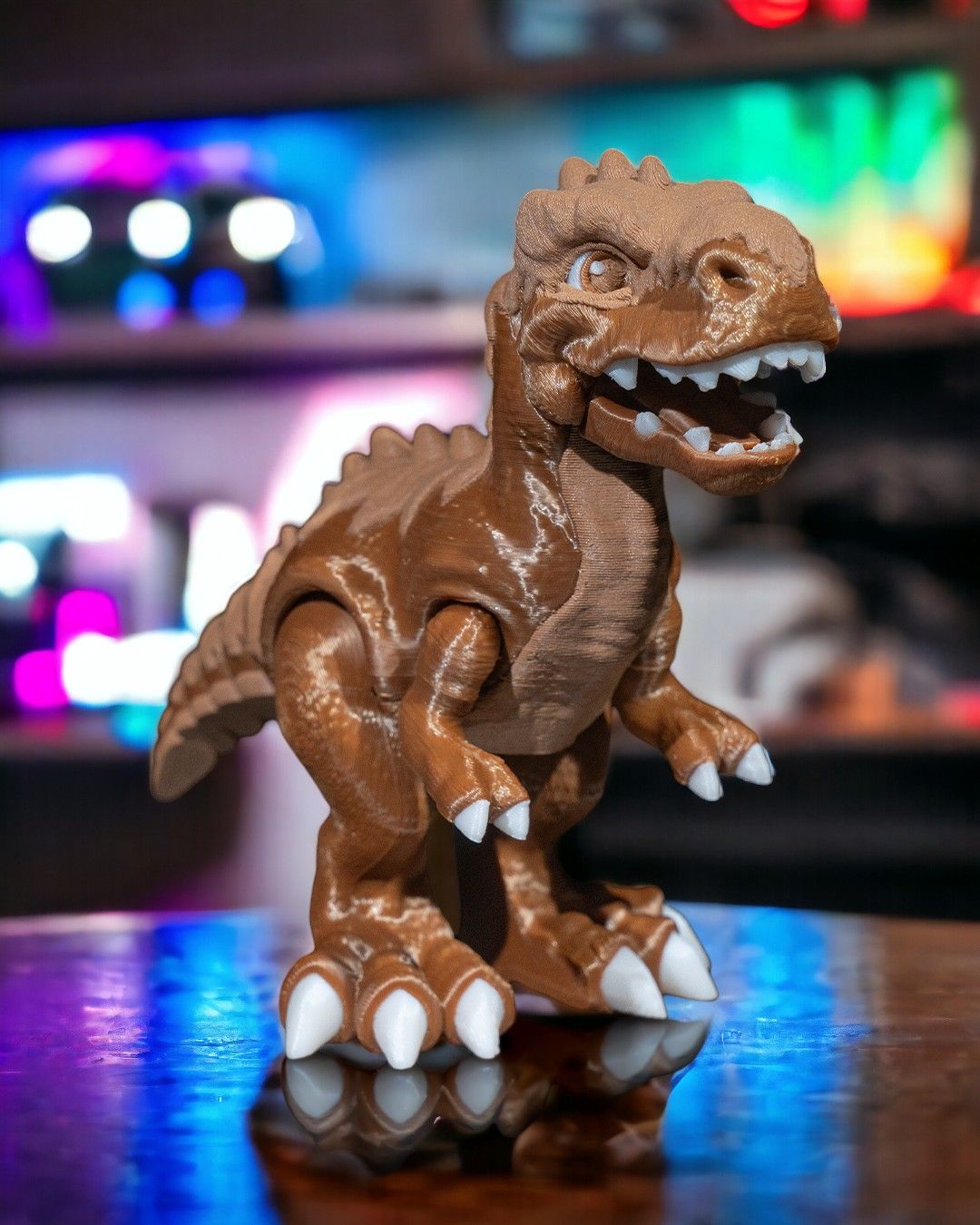 3D Printed T-Rex – Articulated Dinosaur Figurine