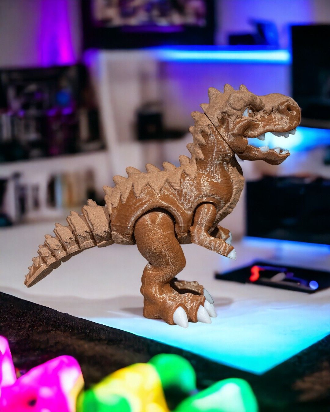 3D Printed T-Rex – Articulated Dinosaur Figurine