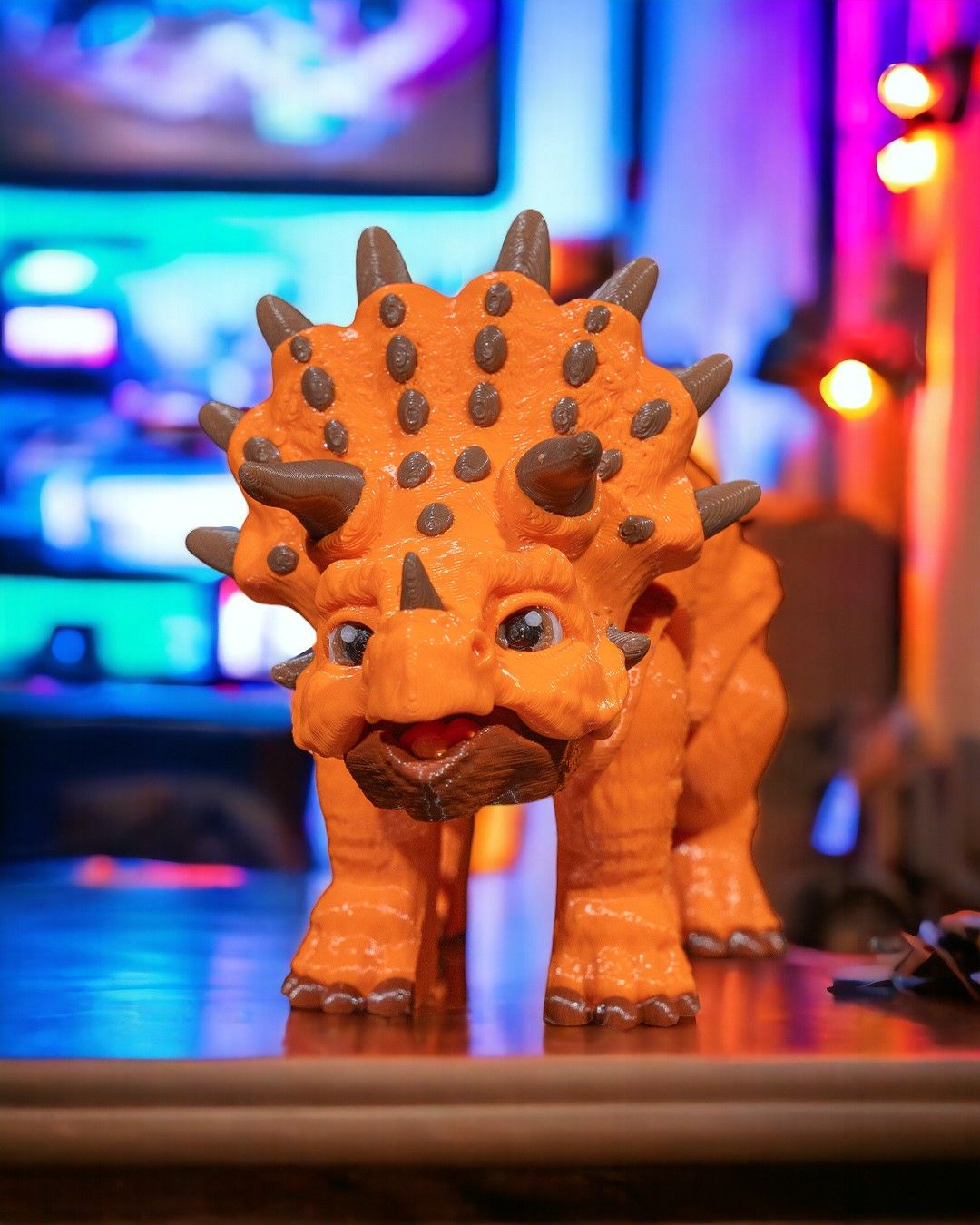 3D Printed Triceratops – Articulated Dinosaur Figurine