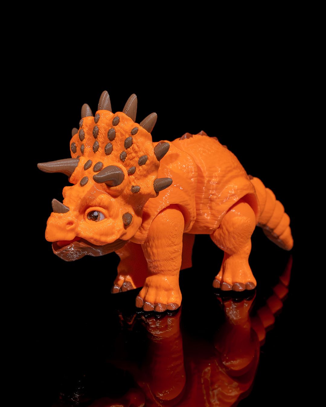 3D Printed Triceratops – Articulated Dinosaur Figurine