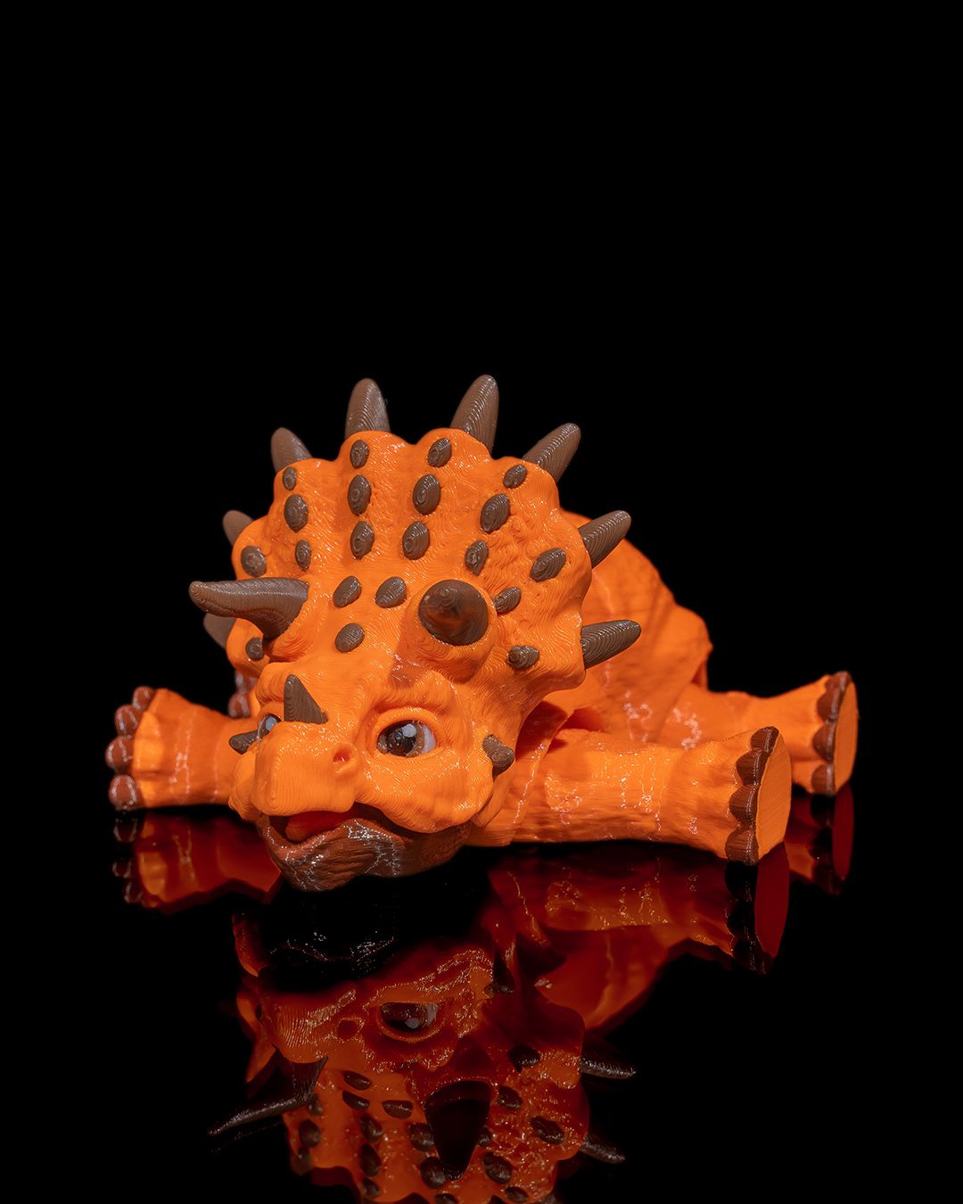 3D Printed Triceratops – Articulated Dinosaur Figurine