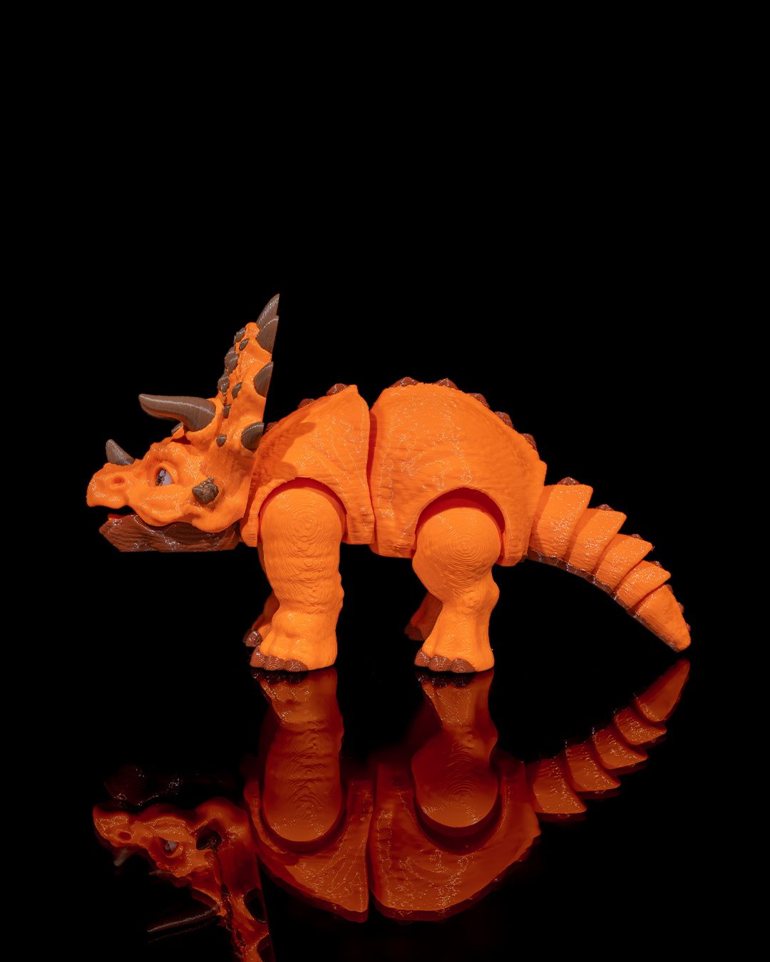 3D Printed Triceratops – Articulated Dinosaur Figurine