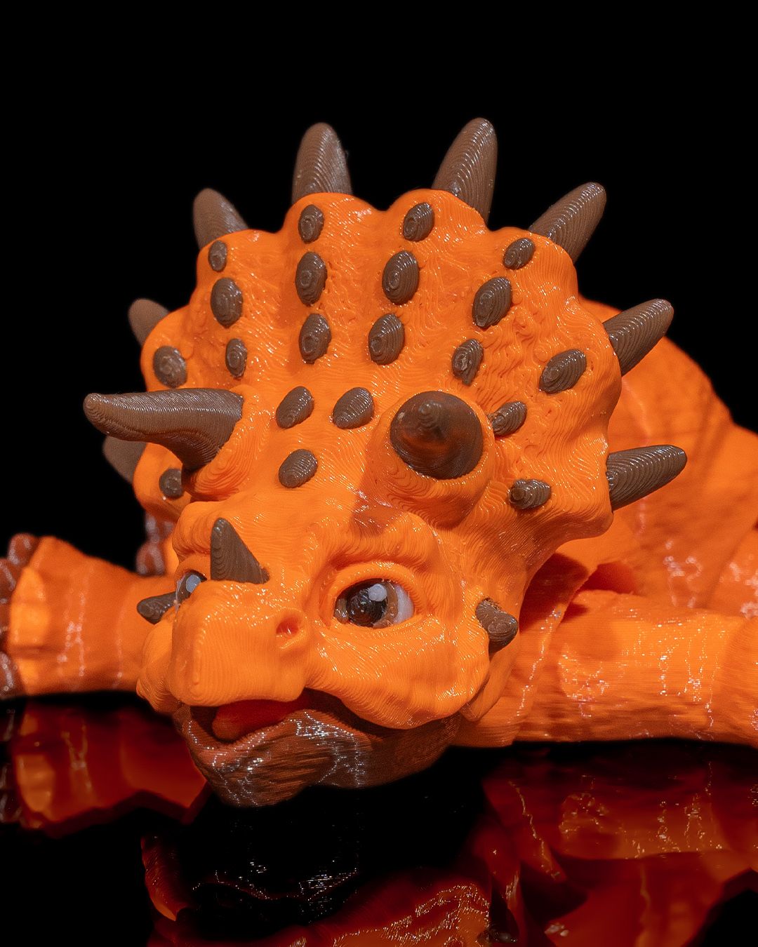 3D Printed Triceratops – Articulated Dinosaur Figurine