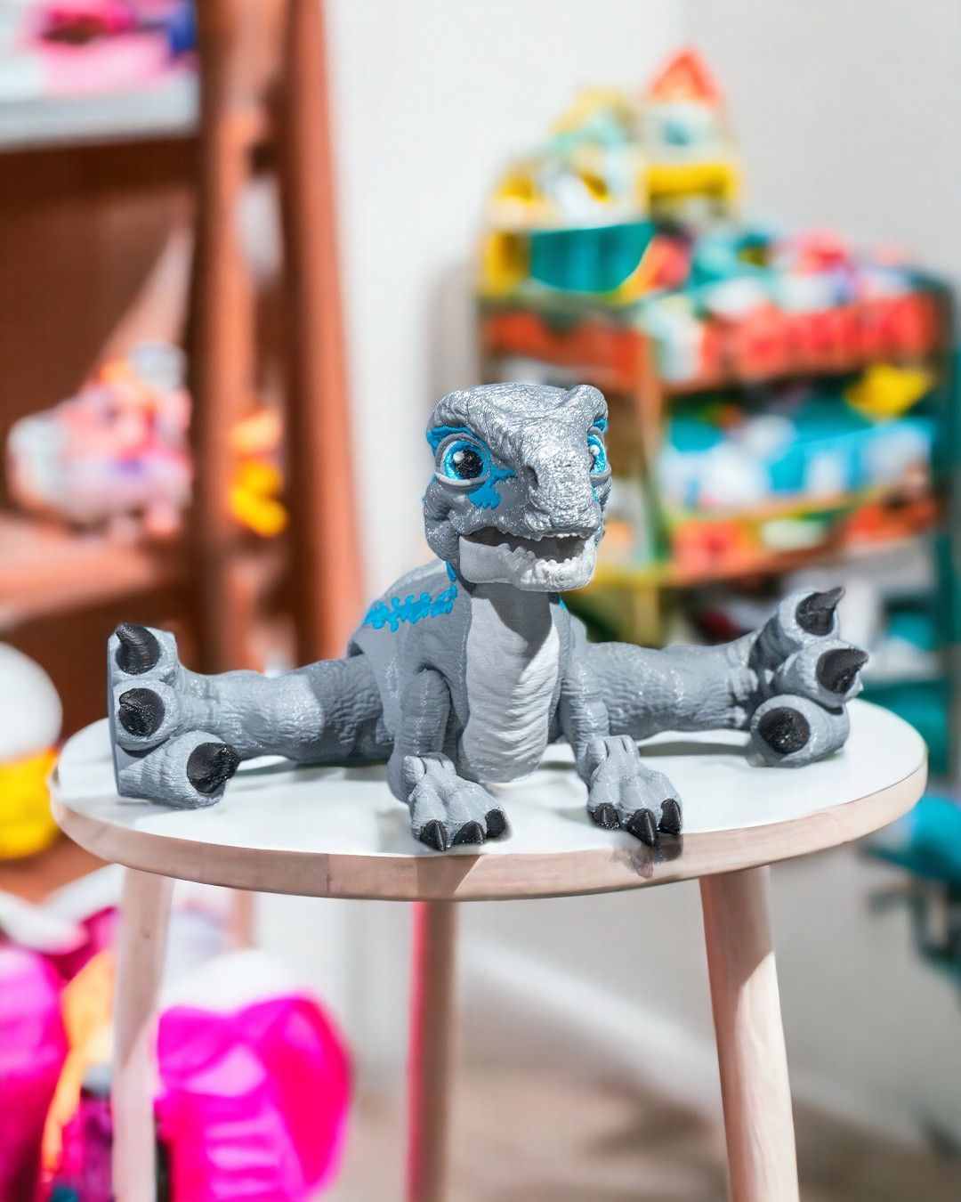3D Printed Velociraptor – Articulated Dinosaur Figurine