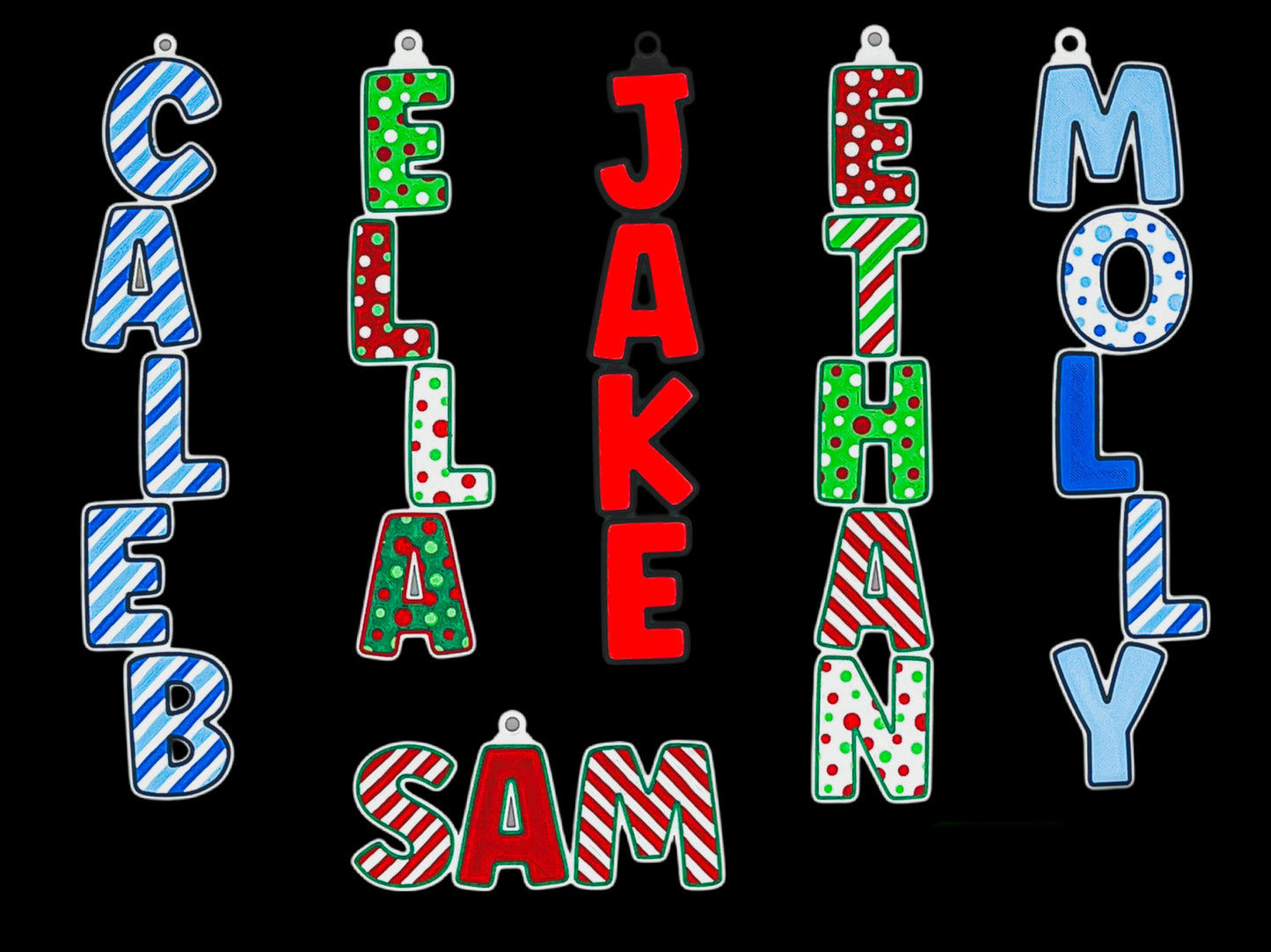 Custom 4" Round Christmas Ornament – Personalized with Name & Snap-Lock String Included!