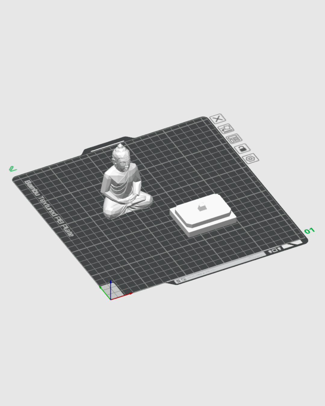3D Printed Buddha Statue  – Available in 4" and 8" Sizes, Spiritual Decor ✨🙏