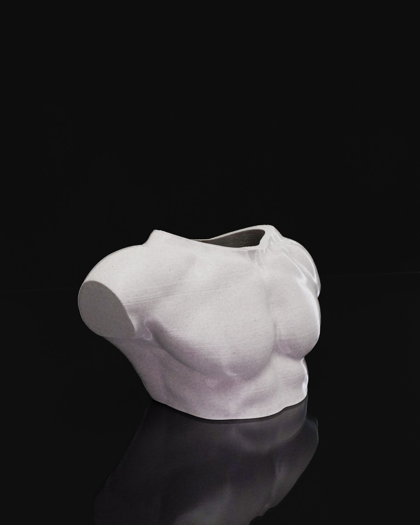 3D Printed Summer Body Vase (Male) – Modern Artistic Figure Flower Holder