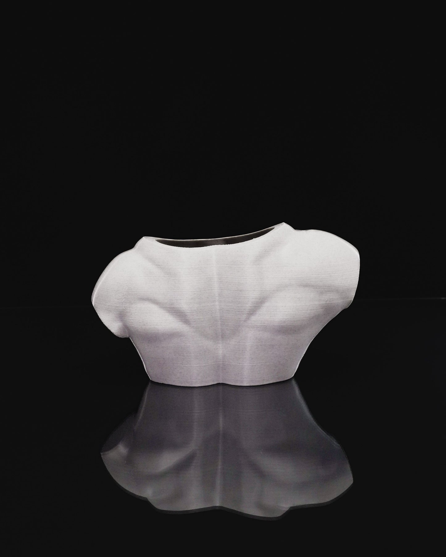 3D Printed Summer Body Vase (Male) – Modern Artistic Figure Flower Holder