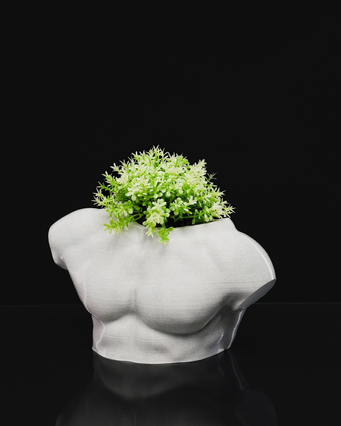 3D Printed Summer Body Vase (Male) – Modern Artistic Figure Flower Holder