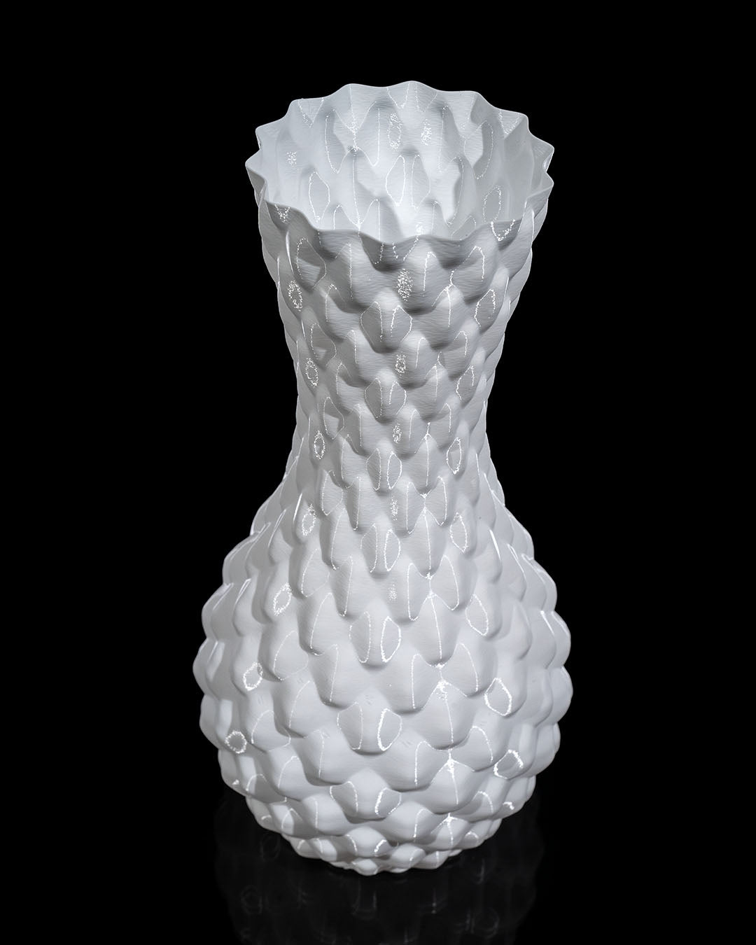 3D Printed Diamond Vase – Modern Geometric Flower & Plant Holder