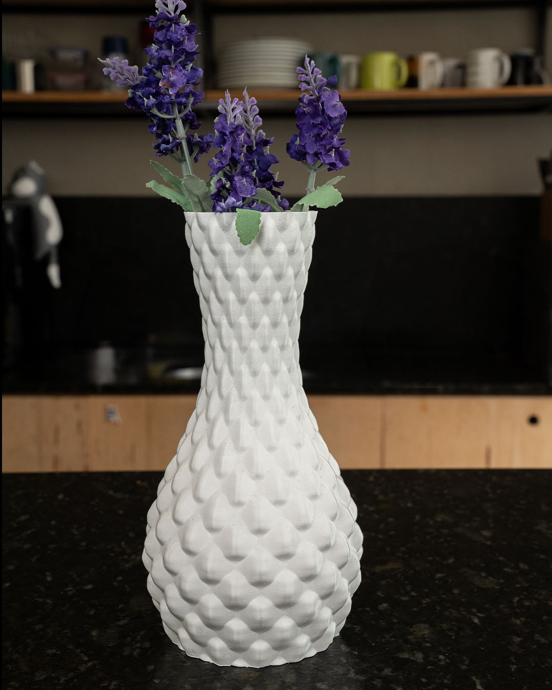 3D Printed Diamond Vase – Modern Geometric Flower & Plant Holder