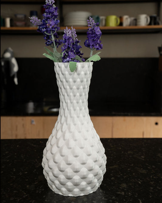 3D Printed Diamond Vase – Modern Geometric Flower & Plant Holder