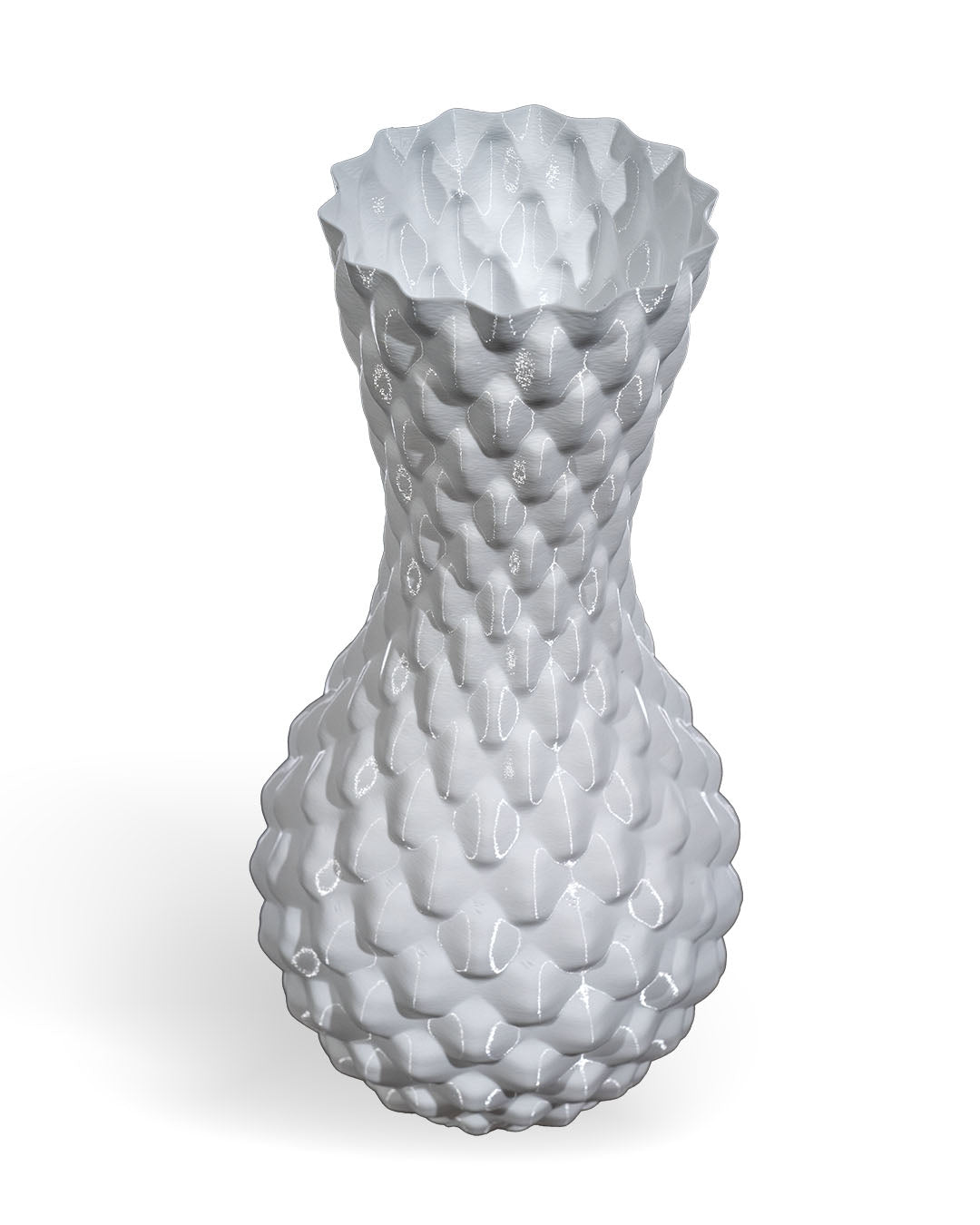 3D Printed Diamond Vase – Modern Geometric Flower & Plant Holder