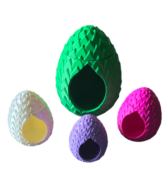 3D Printed Rotating Dragon Eggs – Fantasy Collectible Decor & Unique Gifts