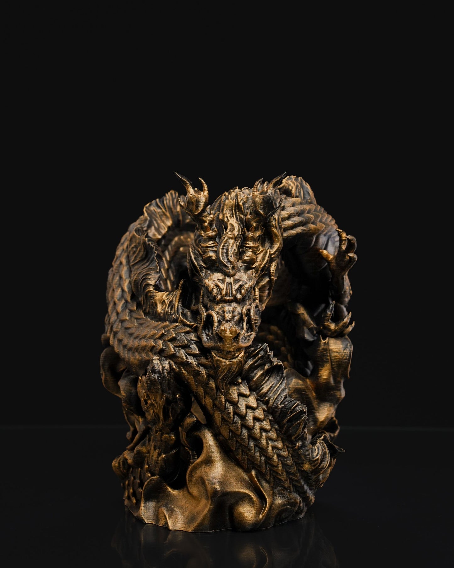 3D Printed Dragon Wine Bottle Holder – Fantasy Table Decor & Unique Gift