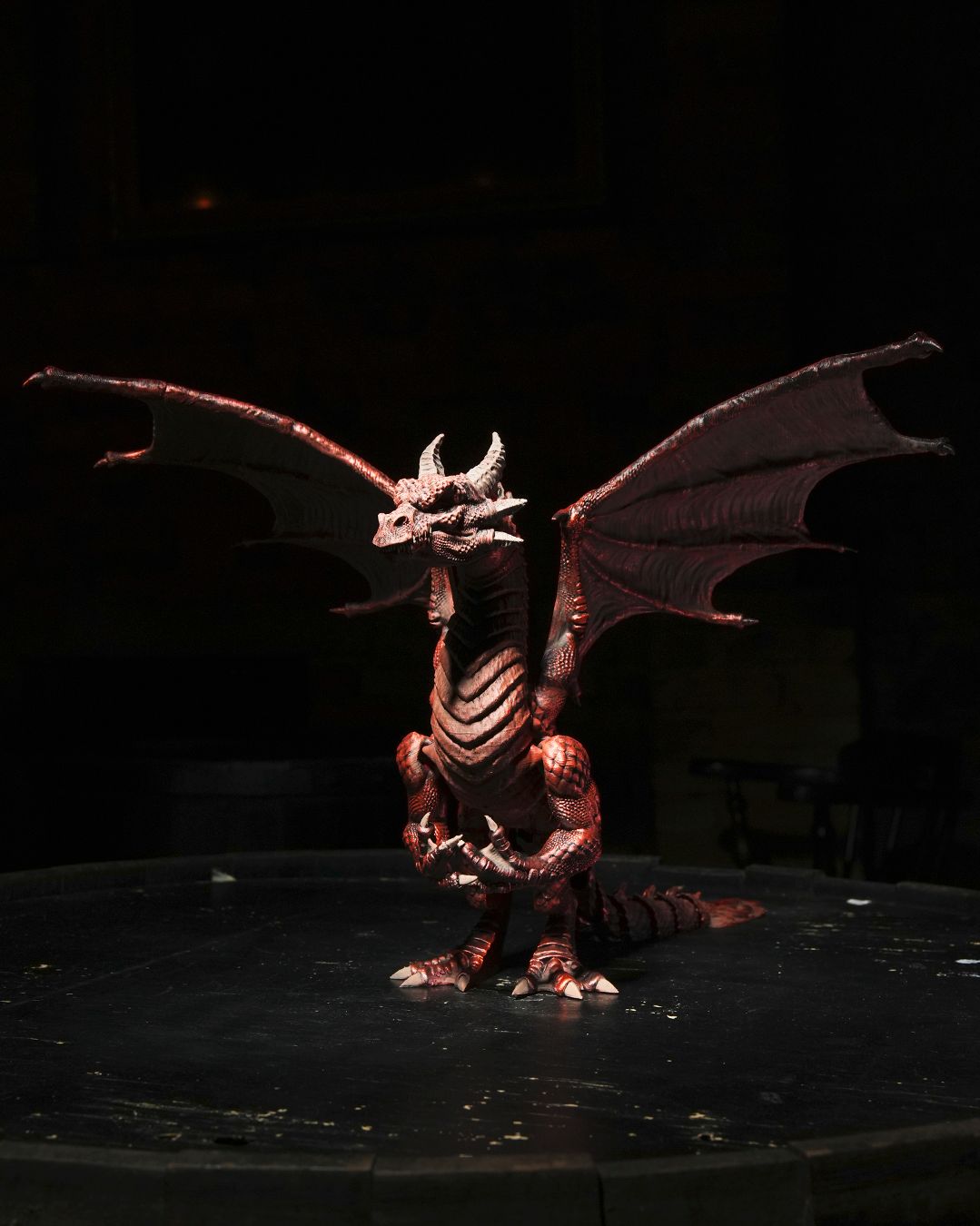 Epic Dragon figurine on a dark background