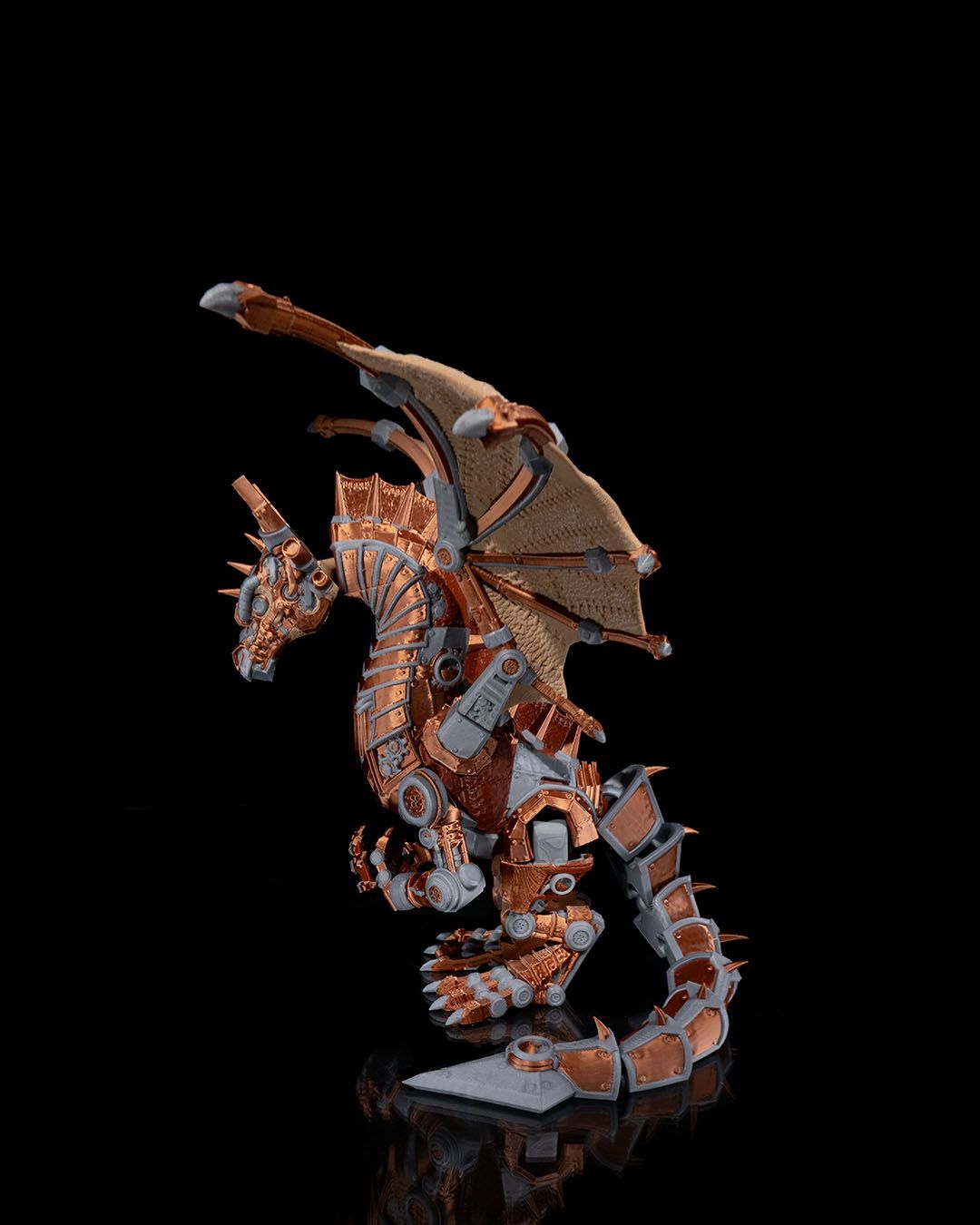 Epic Articulated Dragon – Original, Moss, Steampunk | 3D Printed Collectible Toy | Free Shipping