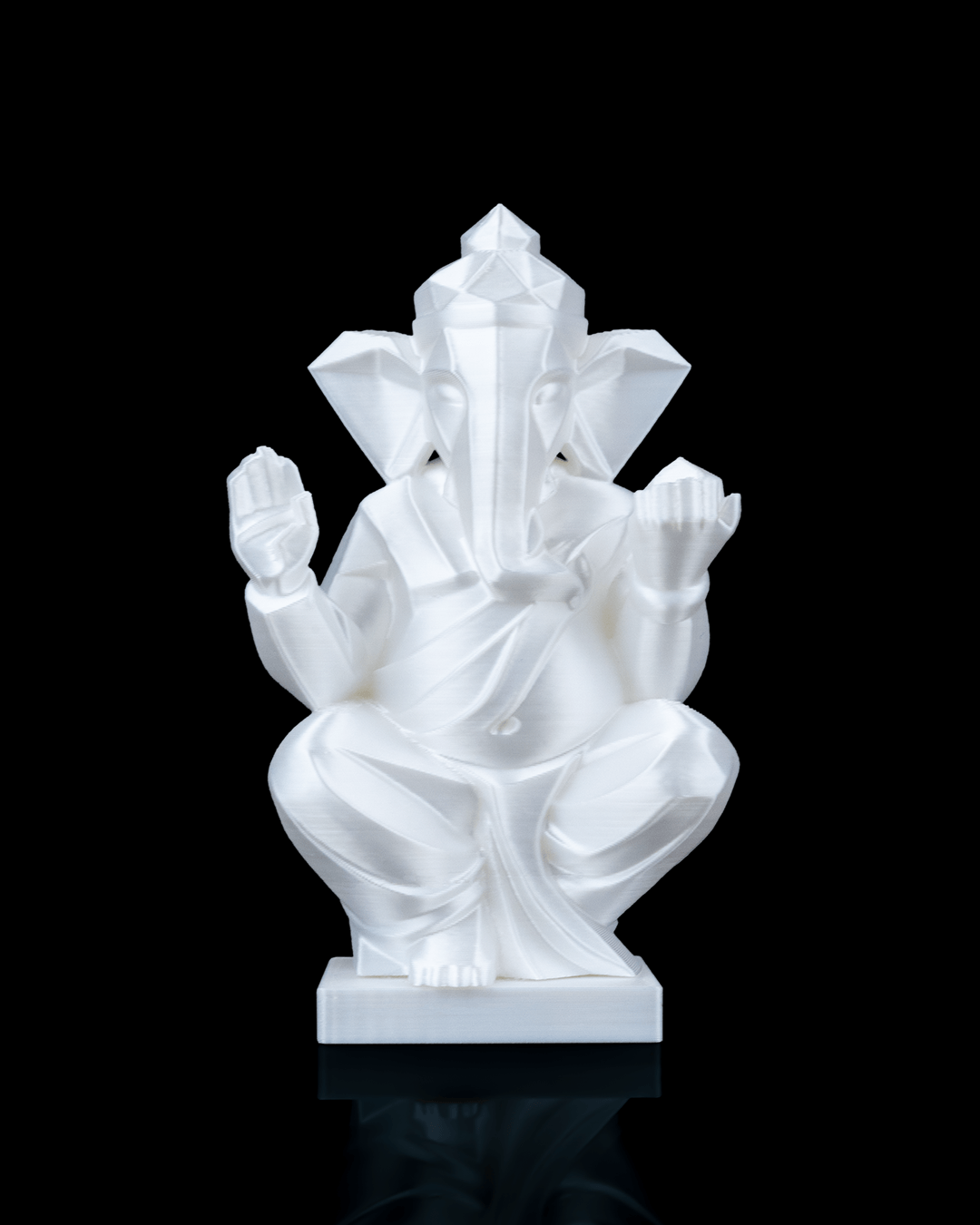 3D Printed Ganesha Statue – Available in 4" and 8" Sizes, Spiritual Decor
