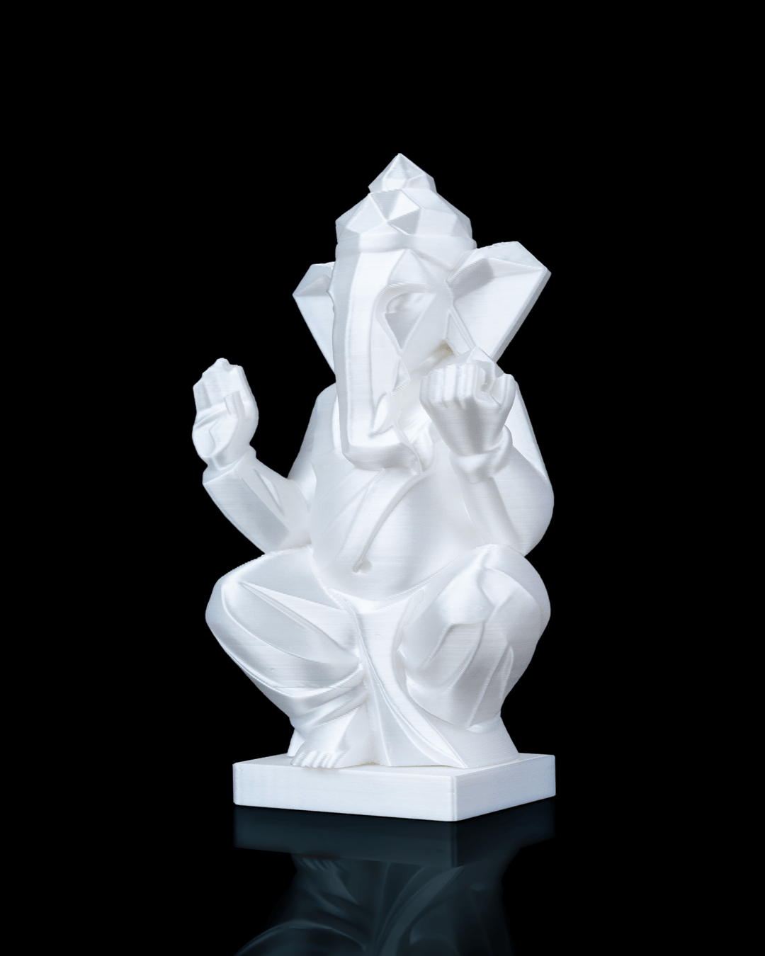 3D Printed Ganesha Statue – Available in 4" and 8" Sizes, Spiritual Decor