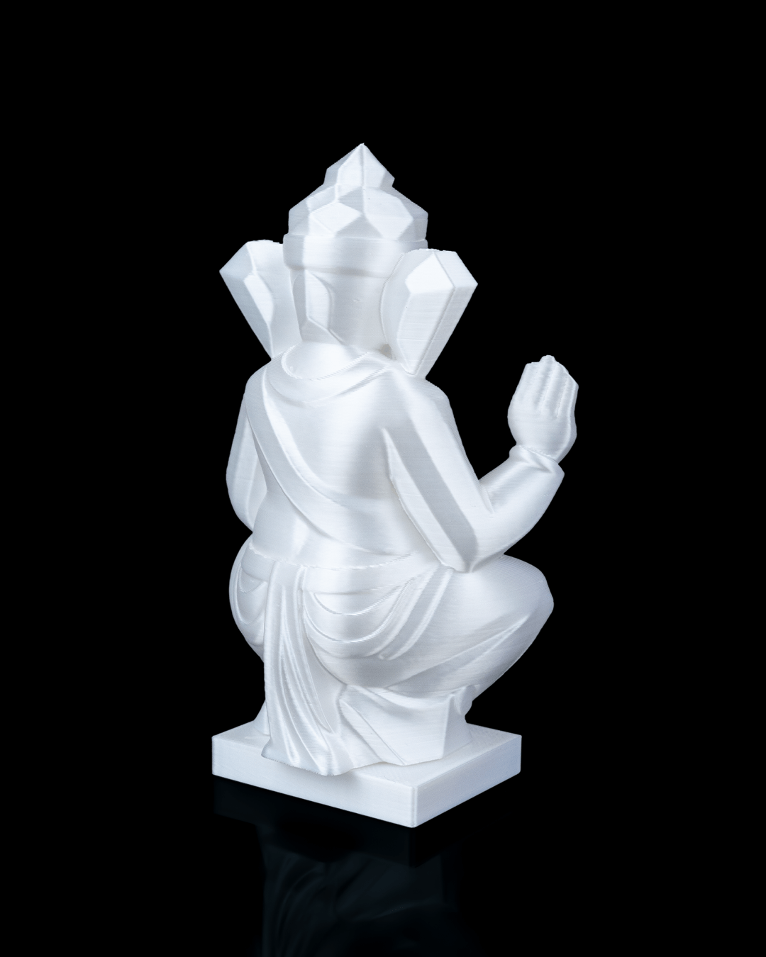 3D Printed Ganesha Statue – Available in 4" and 8" Sizes, Spiritual Decor