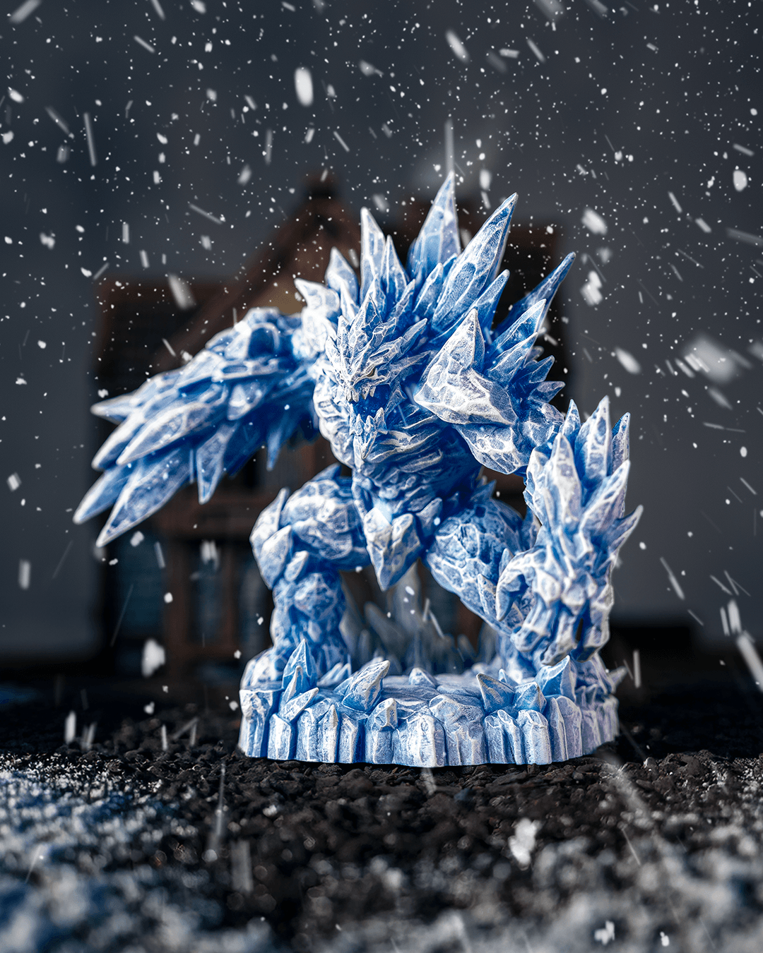 Glacier Golem Resin Model – Paint-Ready Elemental Miniature