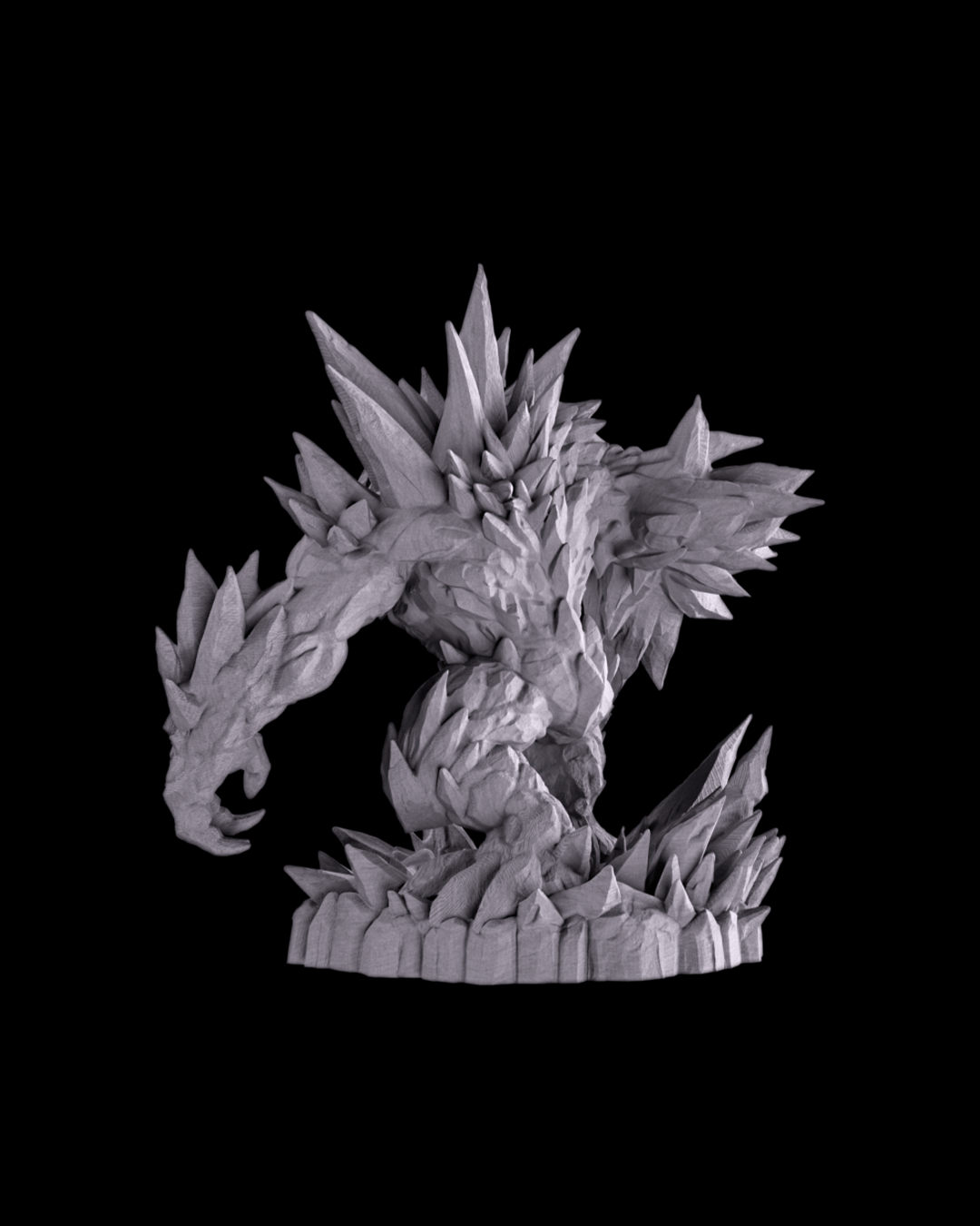 Glacier Golem Resin Model – Paint-Ready Elemental Miniature