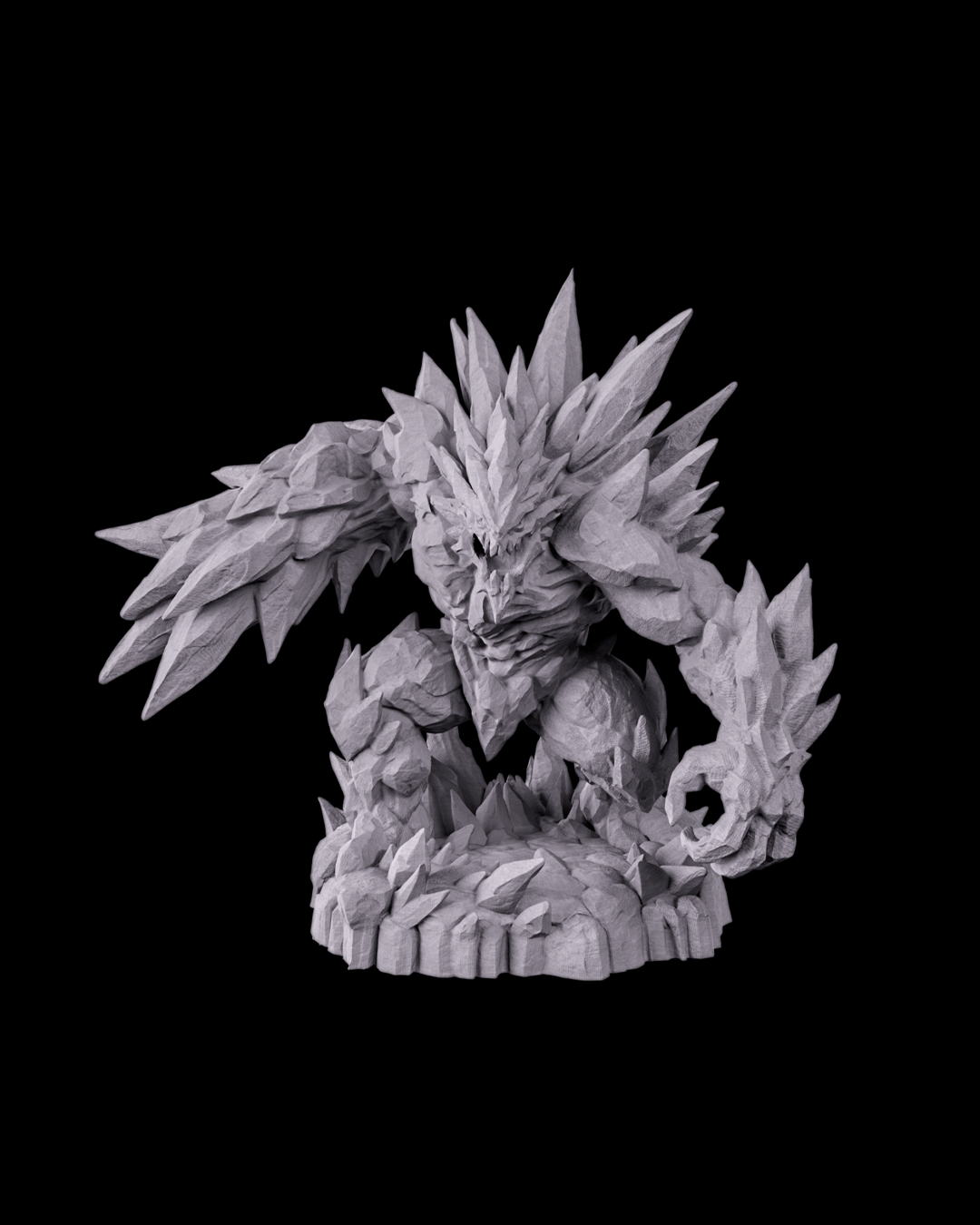 Glacier Golem Resin Model – Paint-Ready Elemental Miniature