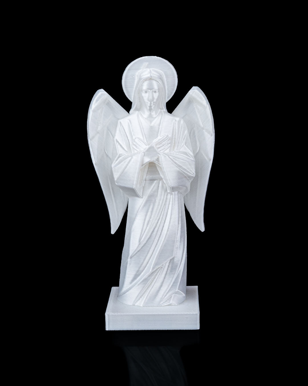 3D Printed Holy Angel Statue – Available in 4" and 8" Sizes, Spiritual Decor ✨🙏