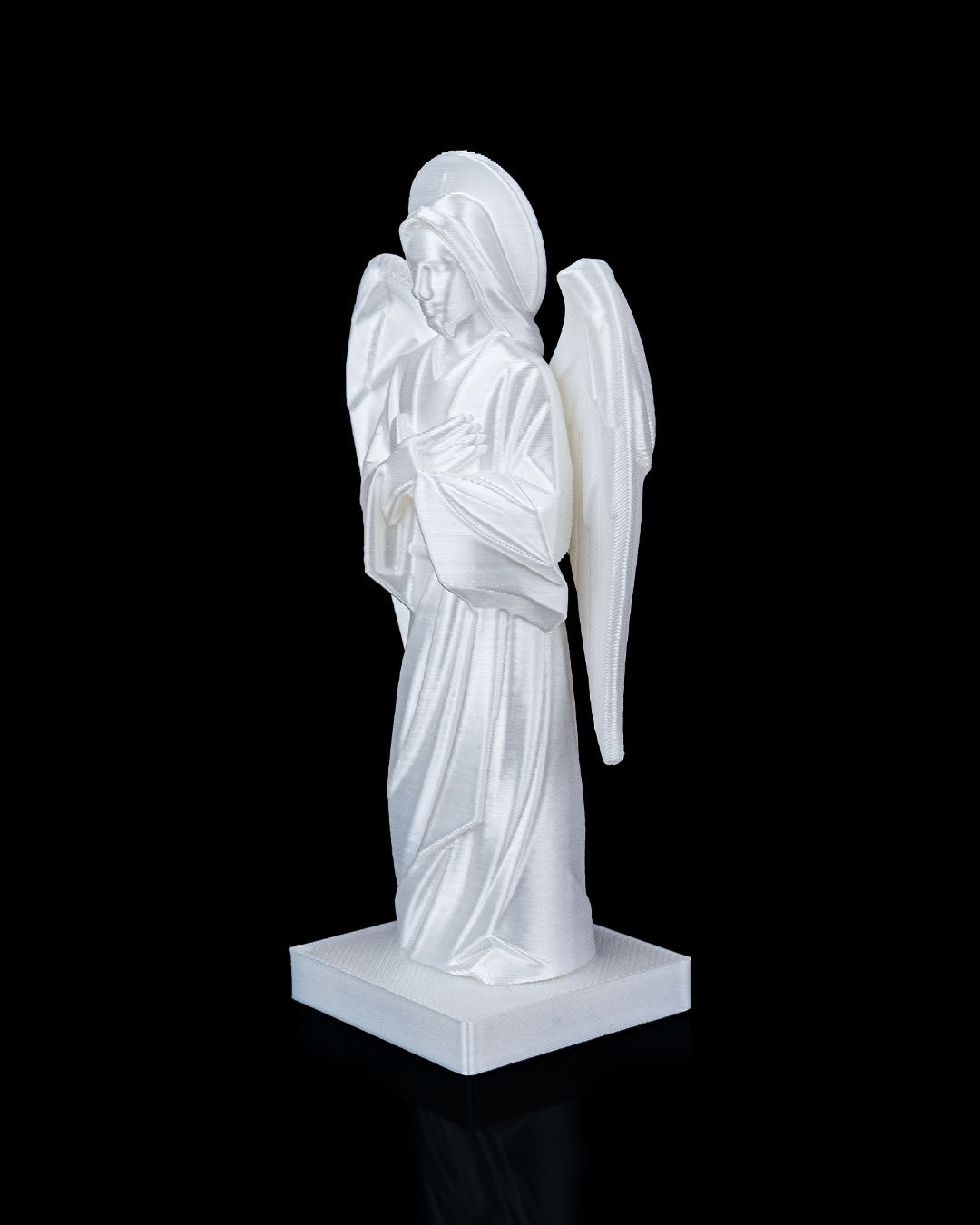 3D Printed Holy Angel Statue – Available in 4" and 8" Sizes, Spiritual Decor ✨🙏