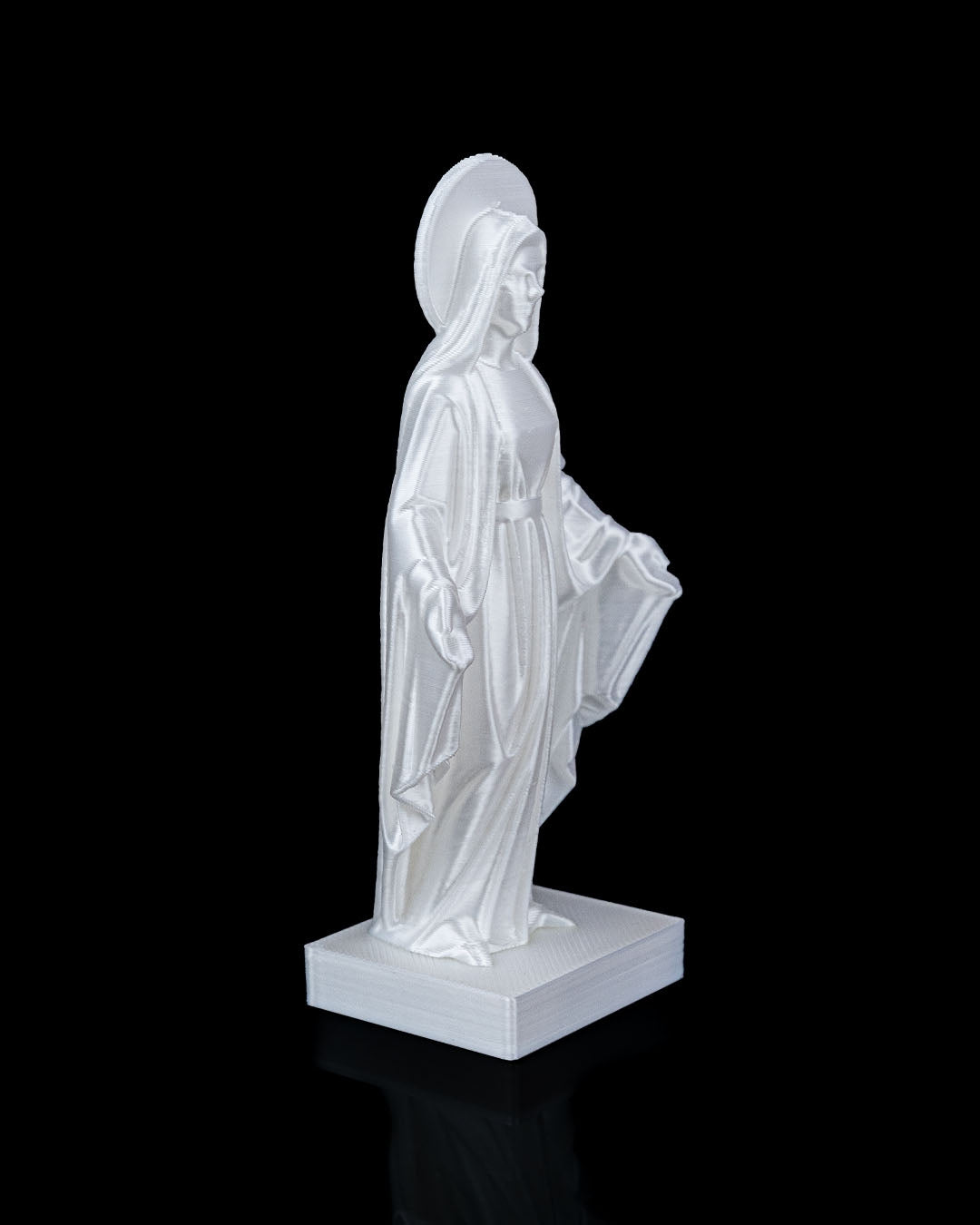 3D Printed Holy Mary Statue  – Available in 4" and 8" Sizes, Spiritual Decor ✨🙏