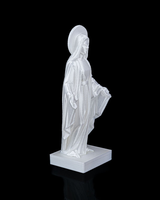 3D Printed Holy Mary Statue  – Available in 4" and 8" Sizes, Spiritual Decor ✨🙏